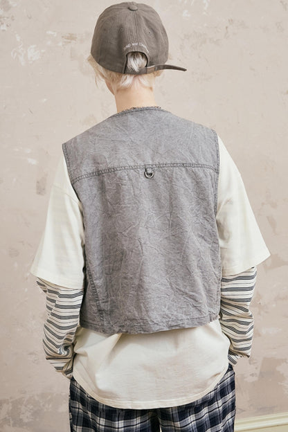 Vintage Floral Work Vest