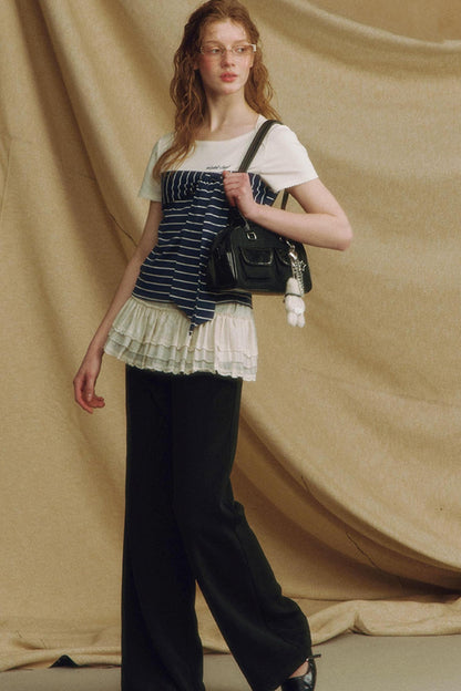 Contrast Stripe T-Shirt