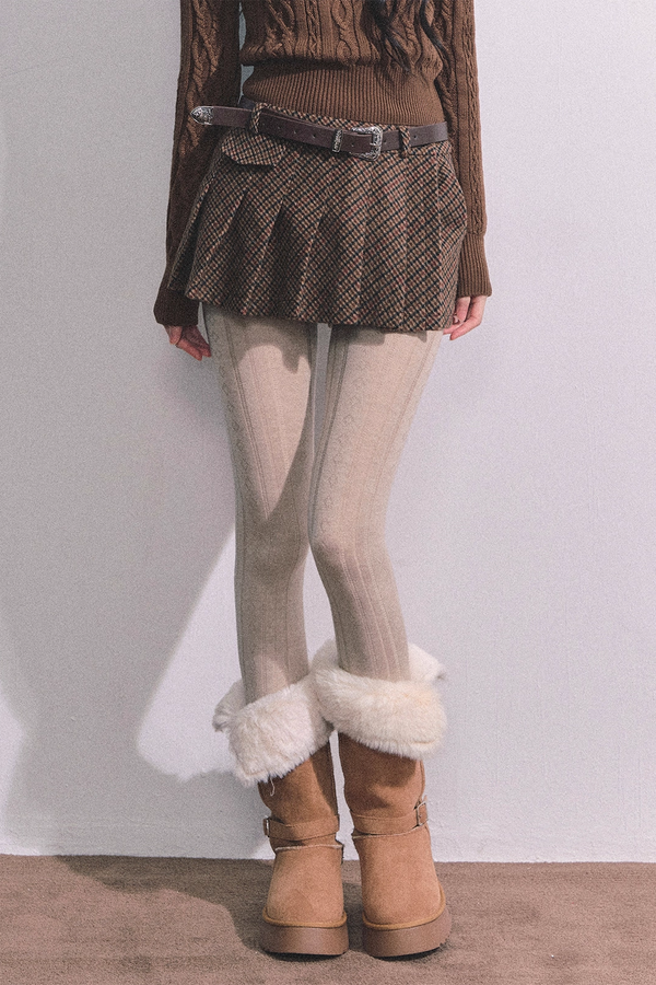 Hazelnut Velvet Jacket Skirt Set-Up