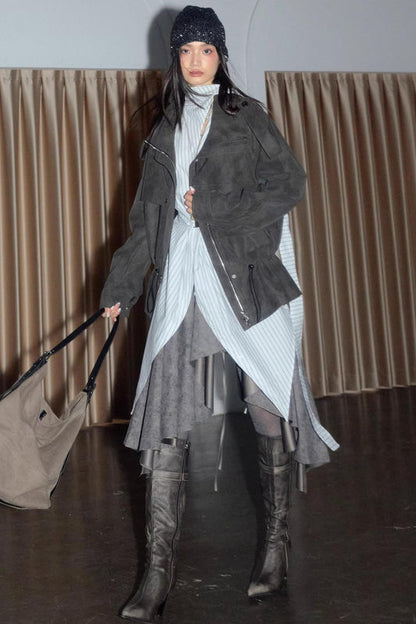 Urban Distressed Leather Jacket