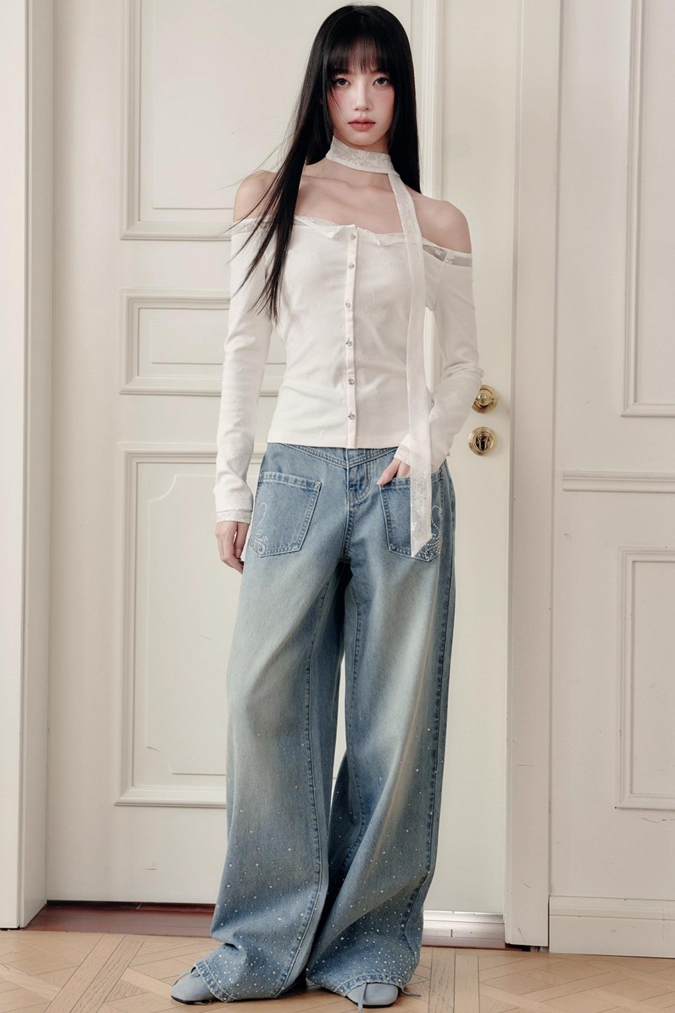 Pure Stardust Wide-Leg Pants