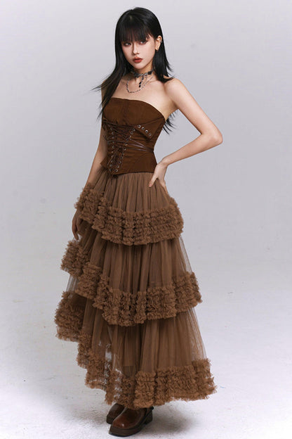 Ghost Girl Waist-Cinching Top