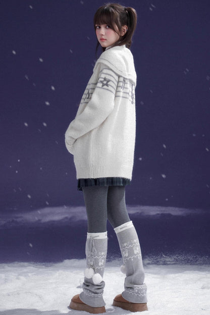 Fair Isle Knit Socks