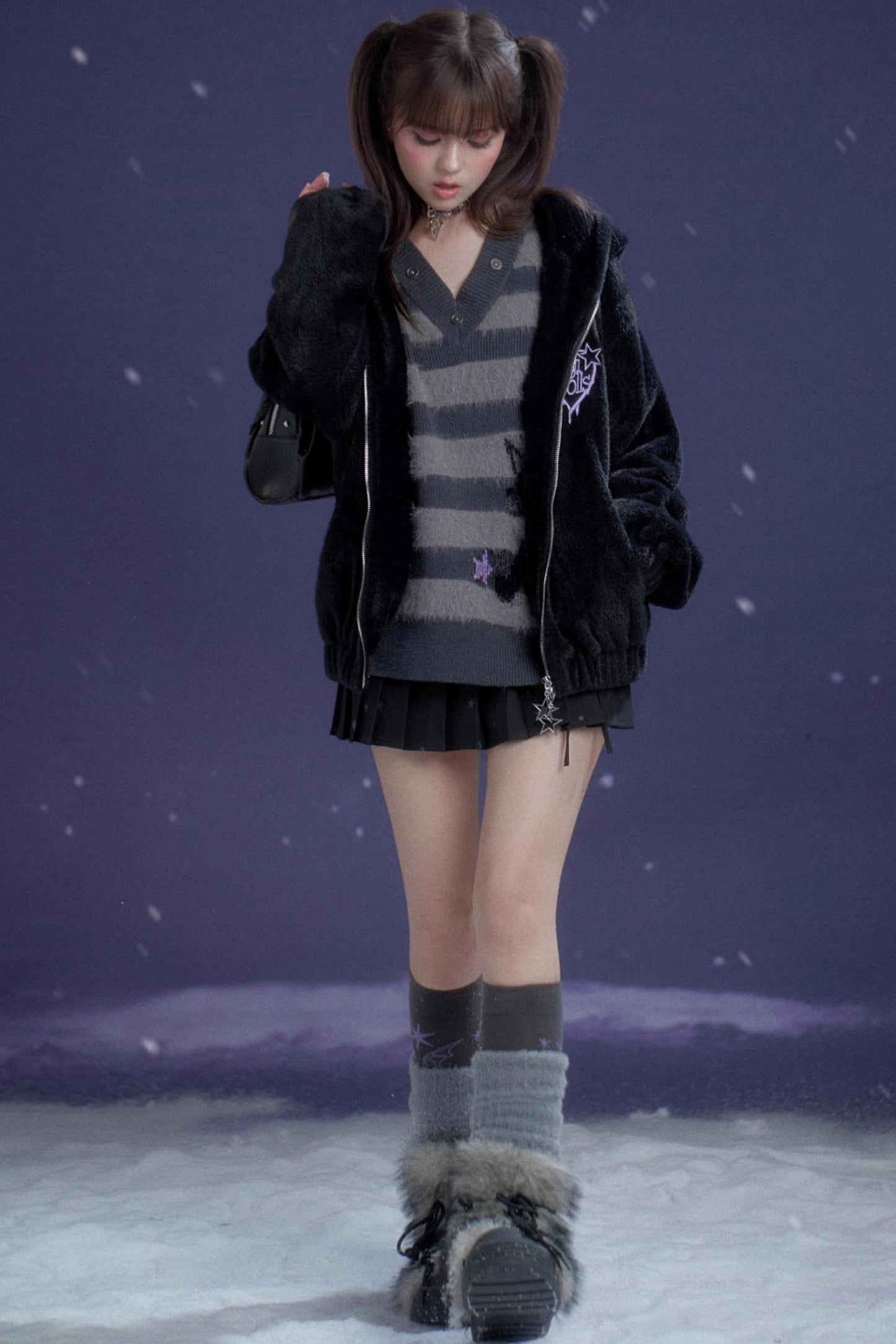 Energetic Striped V-Neck Top