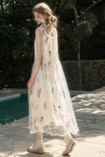 Galaxy Dandelion Halter Dress