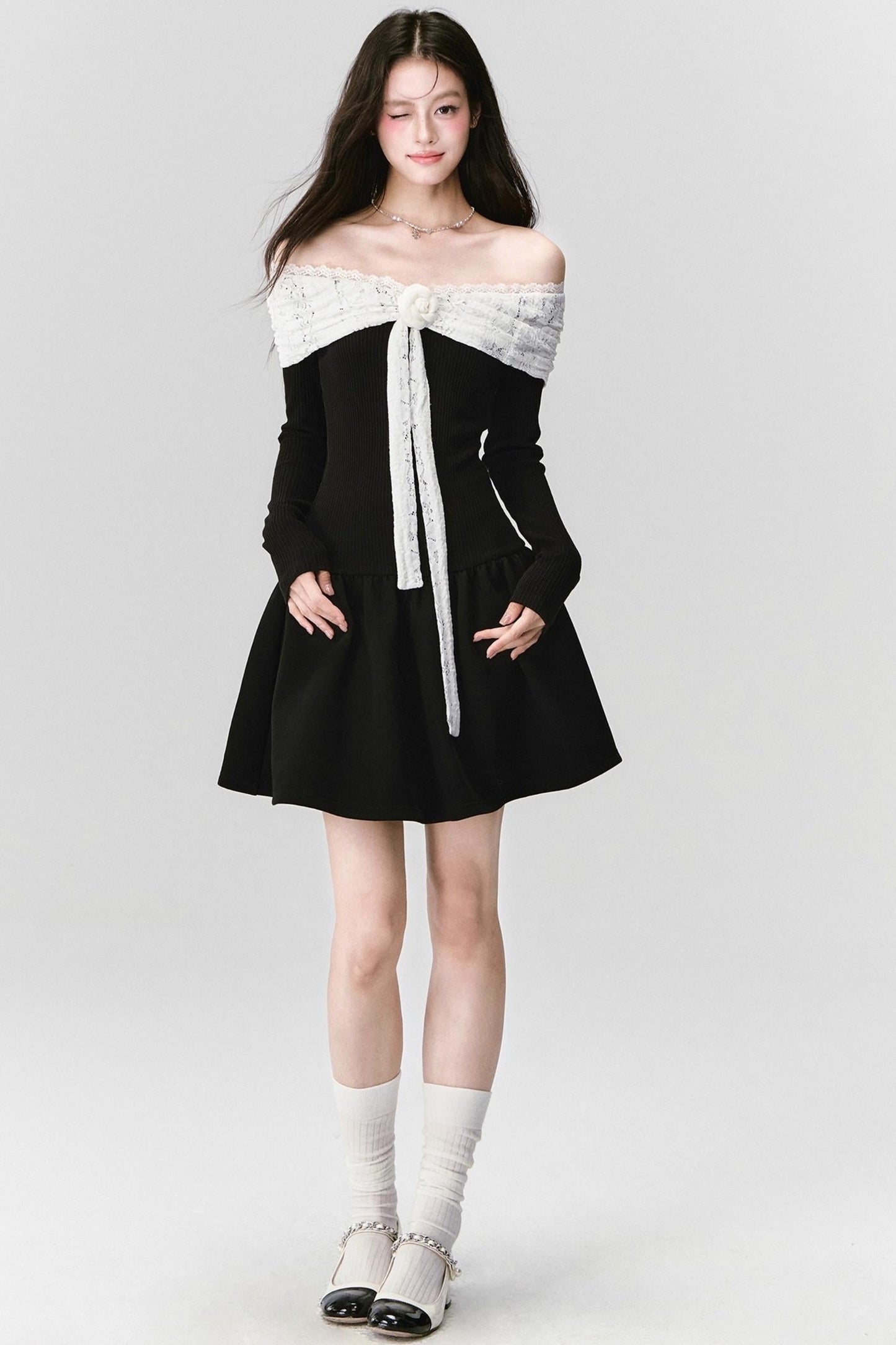 Temperament Lace Princess Dress