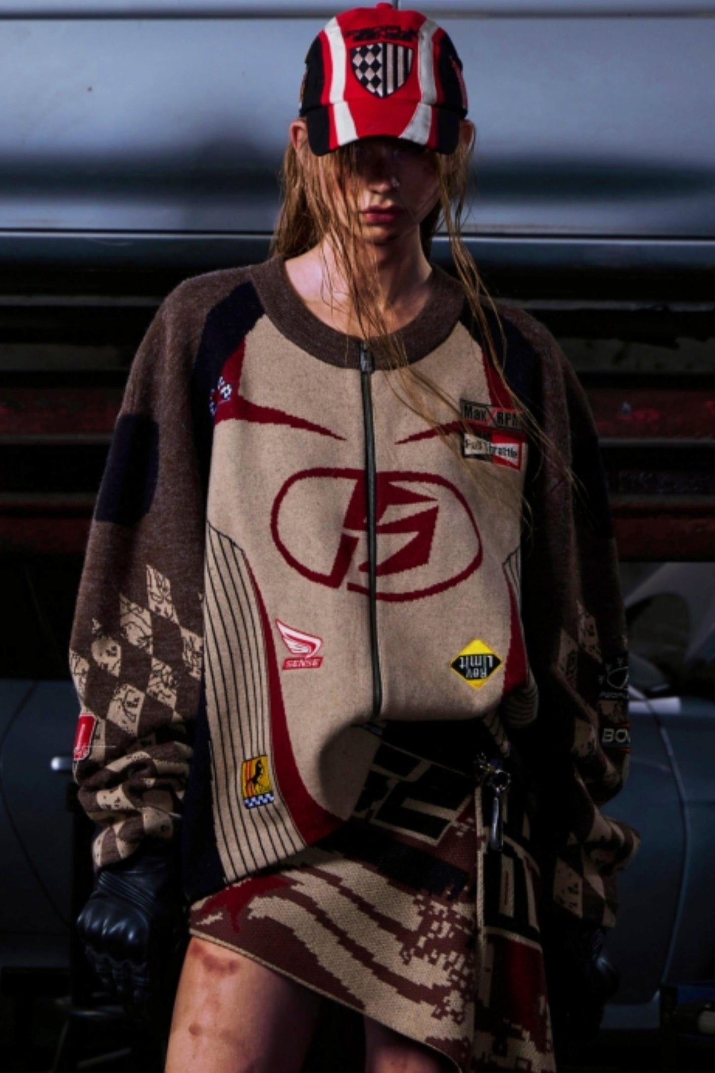 Racing Embroidered Baseball Cap