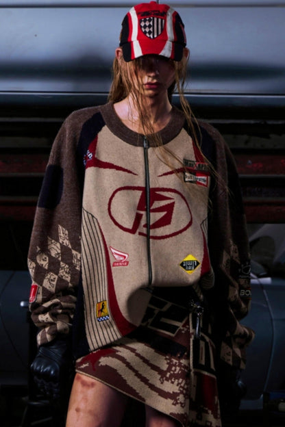 Racing Embroidered Baseball Cap