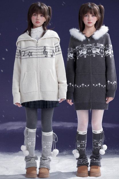 Fair Isle Knit Socks