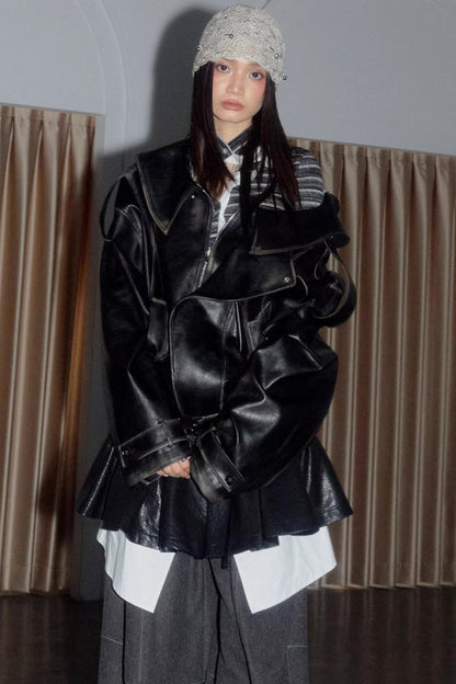 Ultra-High Collar Knit Base Shirt