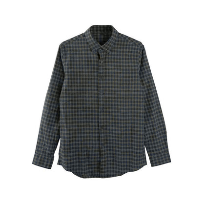 Wool Argyle Knit Cardigan Shirt Set-Up