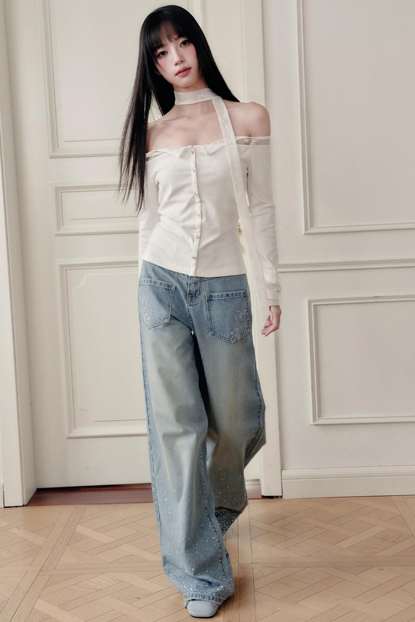 Pure Stardust Wide-Leg Pants