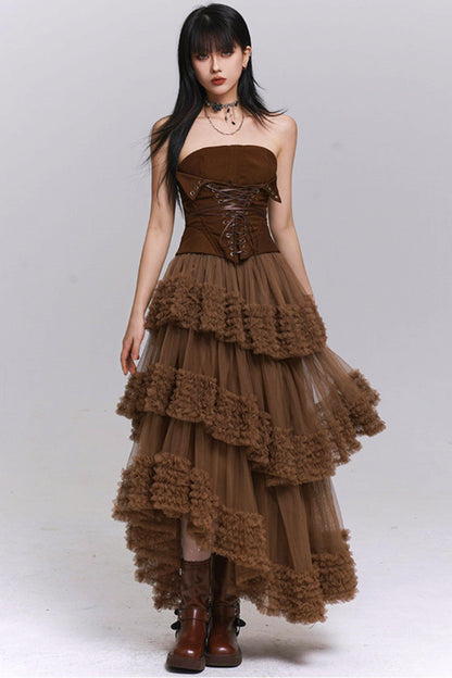 Ghost Girl Waist-Cinching Top