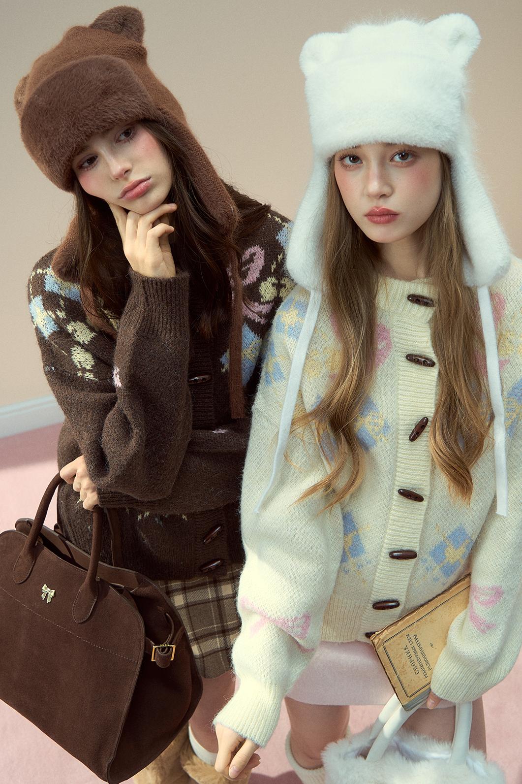 Plush Rabbit Fur Winter Hat