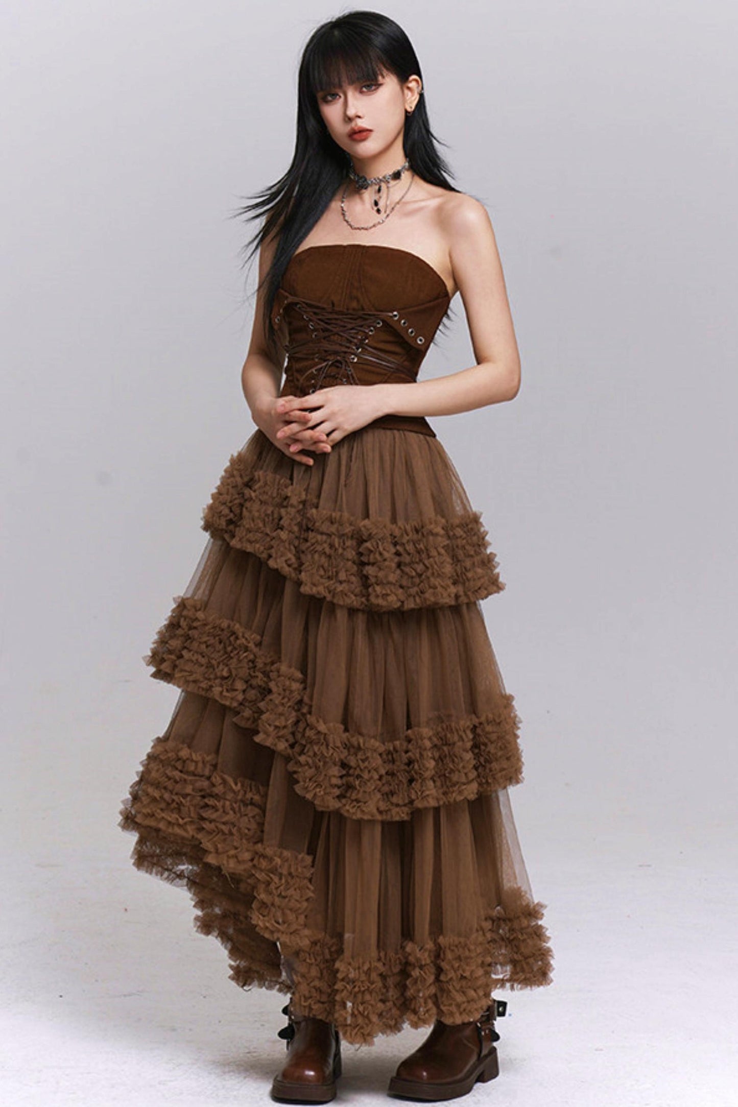 Ghost Girl Waist-Cinching Top