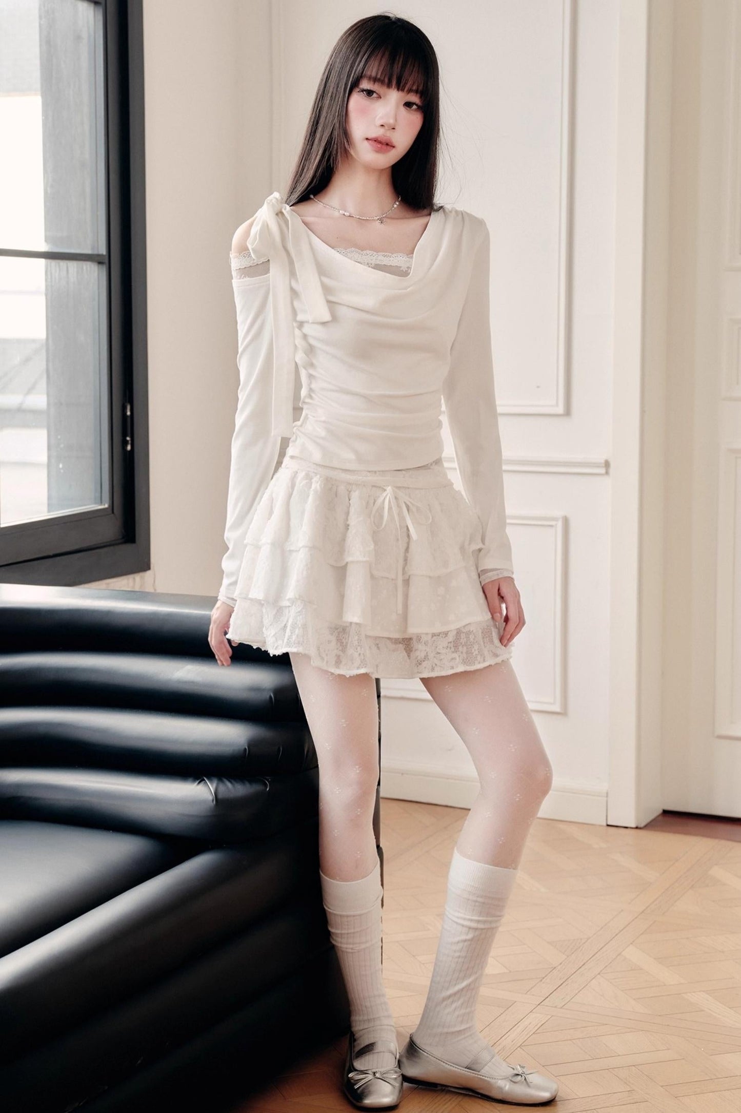 Pure Lace Knit Top Set-Up