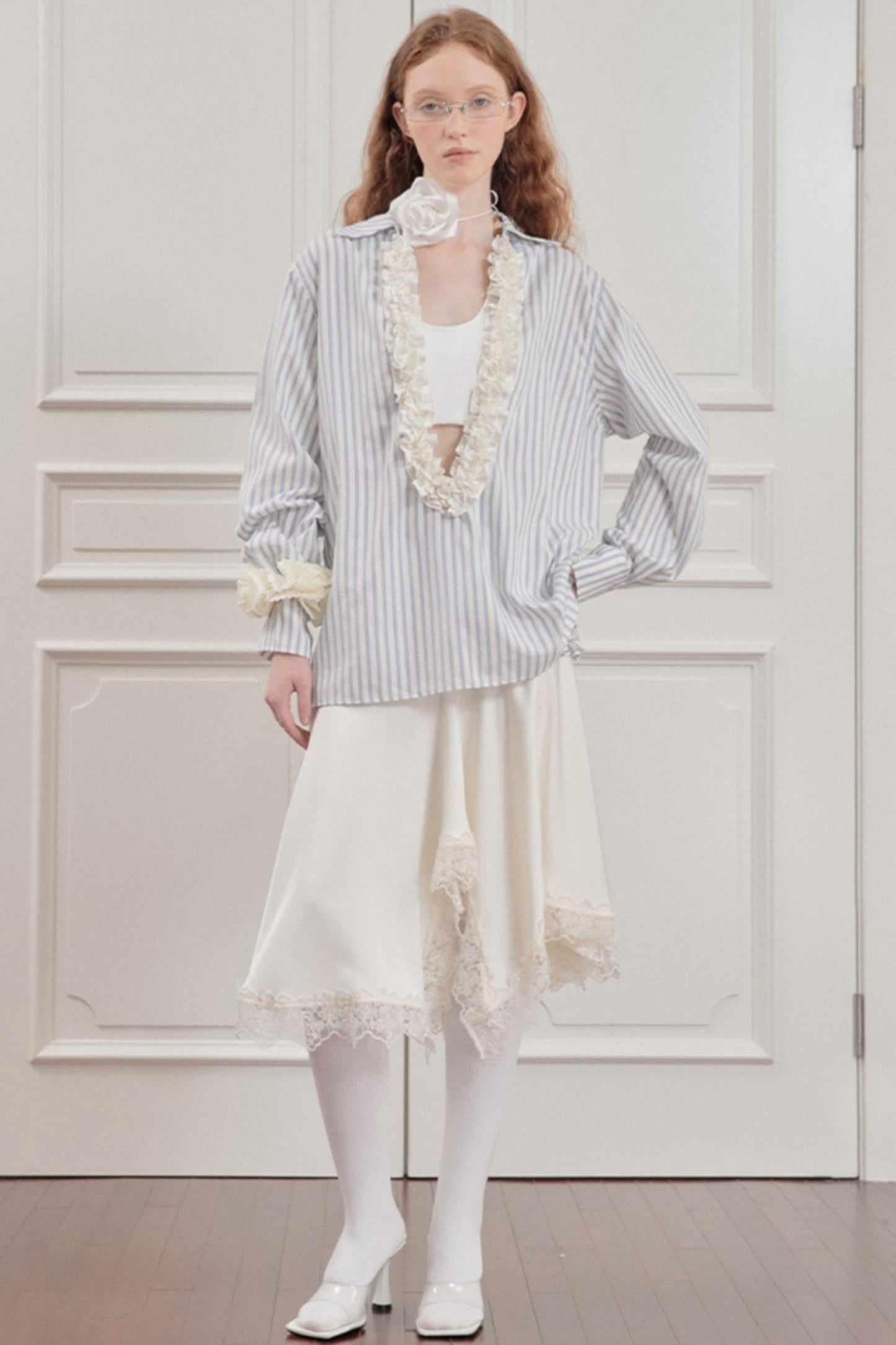 Wandering Blue Striped Blouse