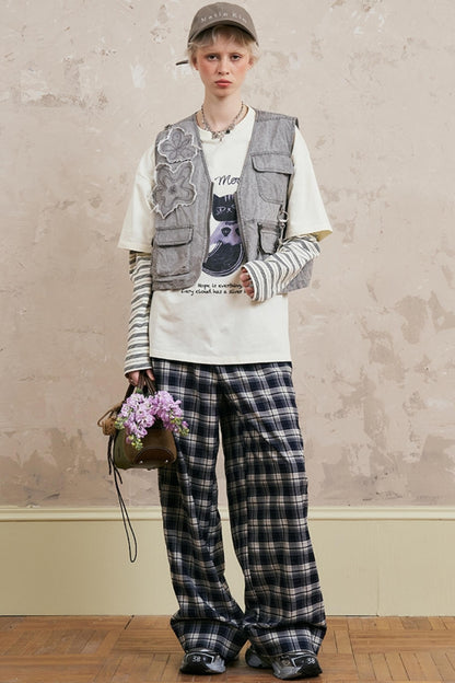 Vintage Floral Work Vest