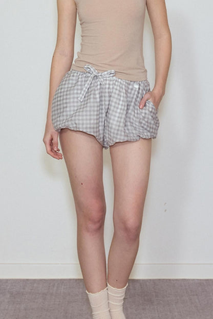 Plaid Silk Blend Suspender Set-Up