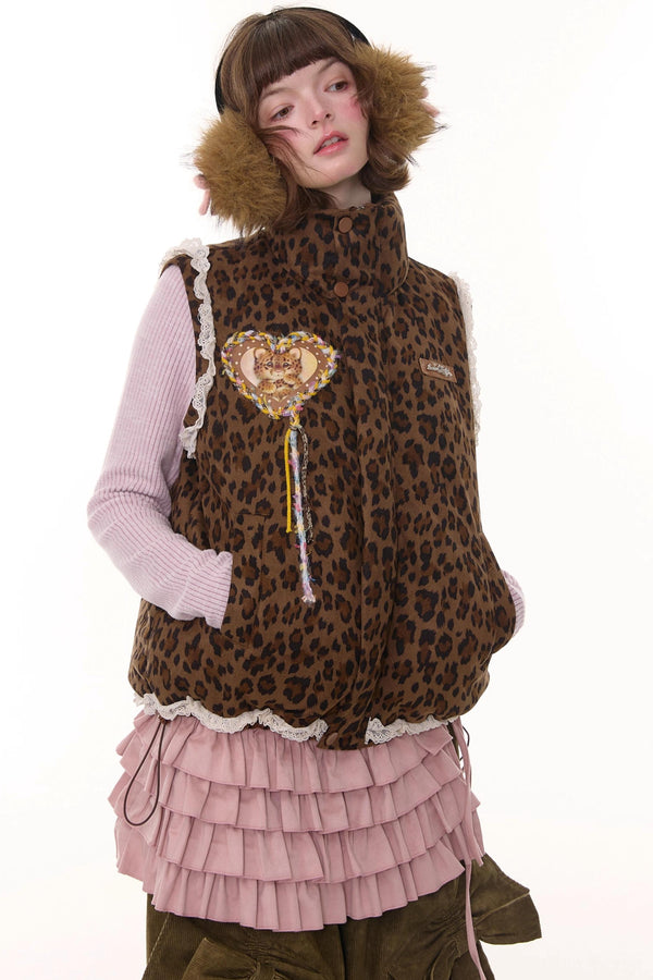 Autumn Leopard Lace Jacket