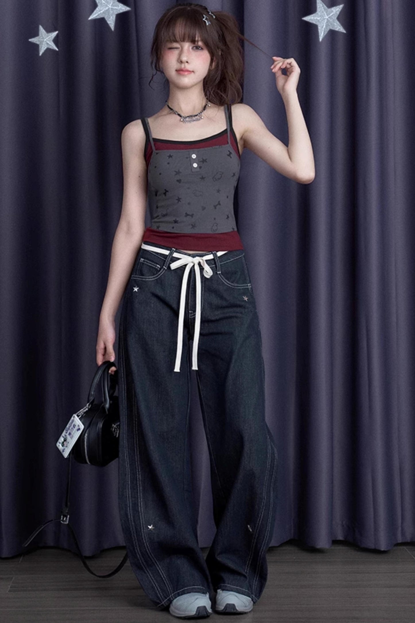 Star Crash Studded Skinny Machete Jeans