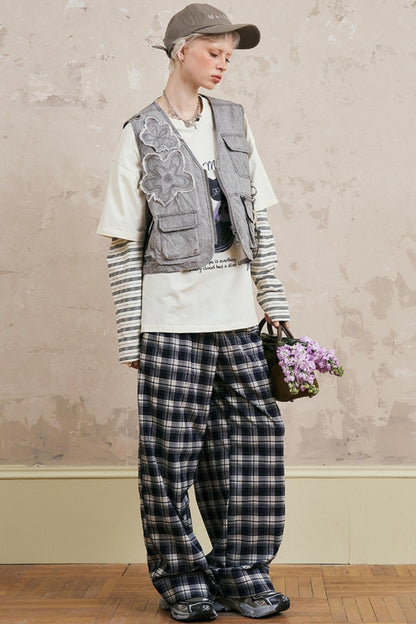 Vintage Floral Work Vest