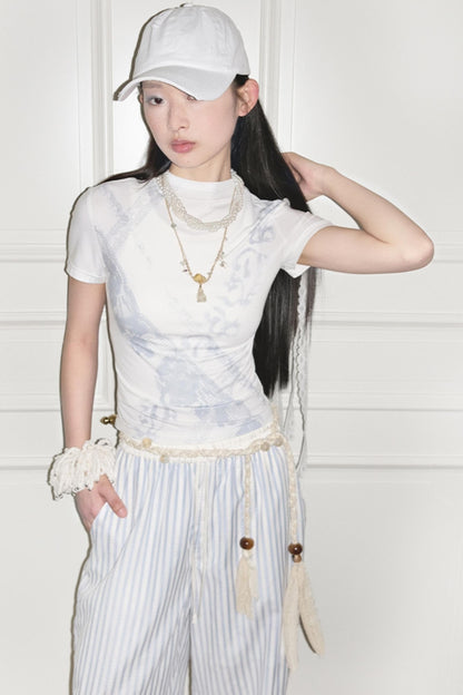 Blossom Silk Lace Tee