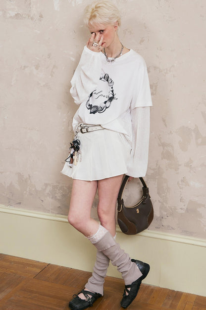 Summer Flow Pleated Skirt