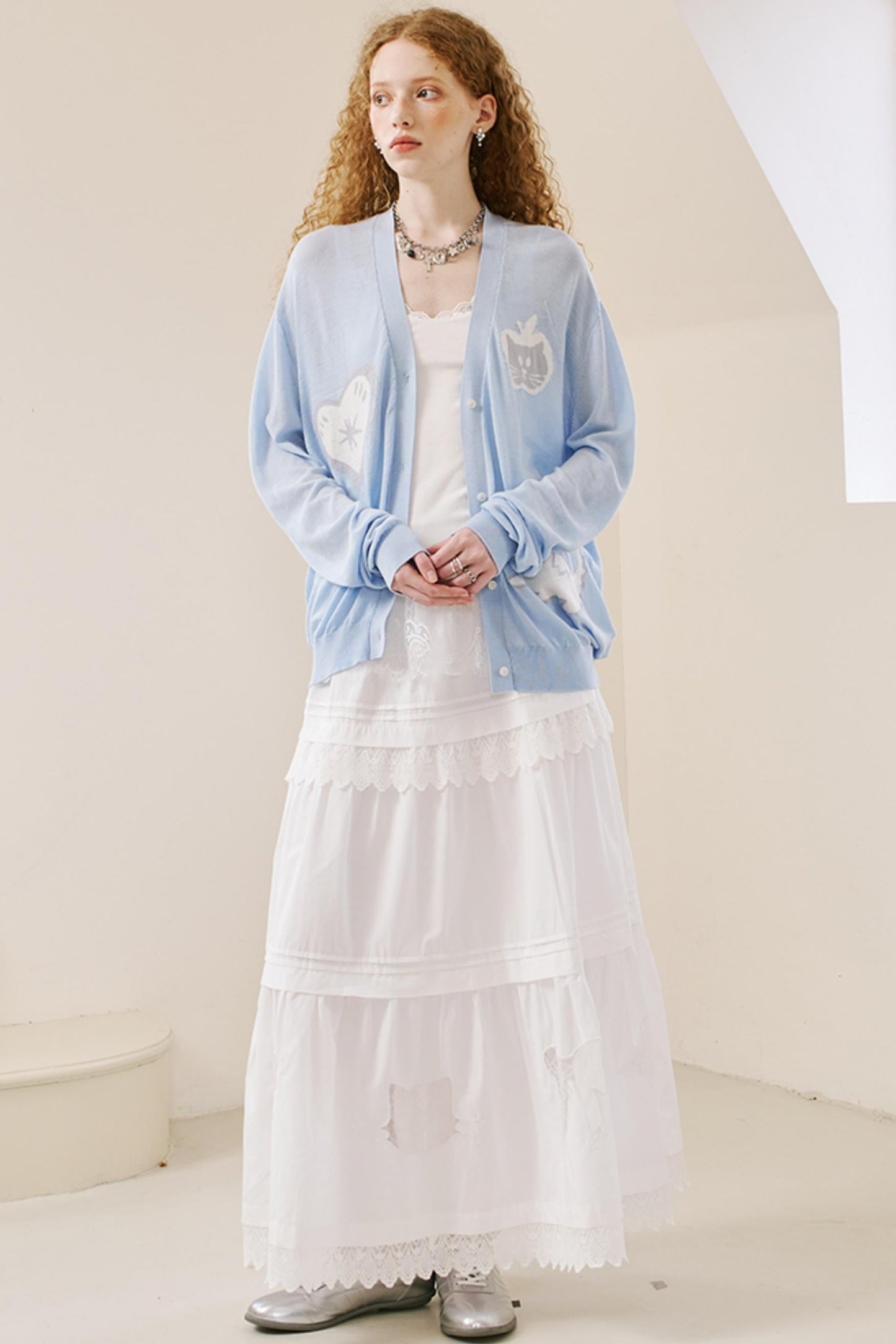 Soft Apple Design Cardigan