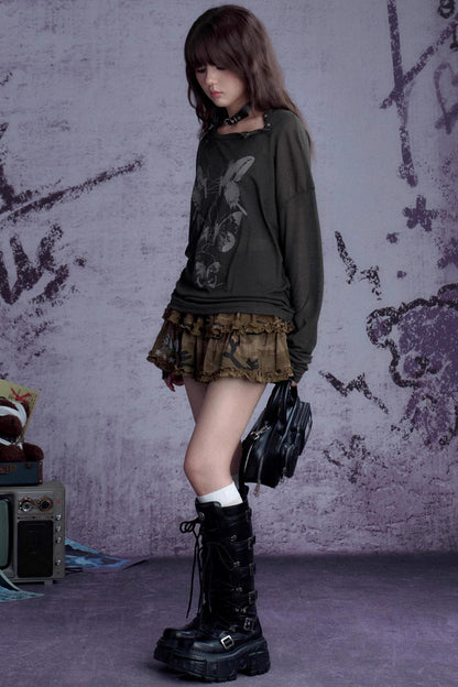 Camouflage Sweetheart Skirt