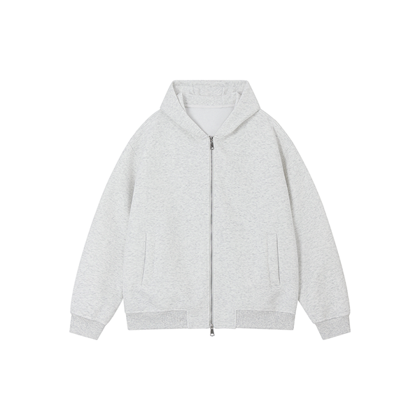 레트로 루즈 핏 후드 재킷 