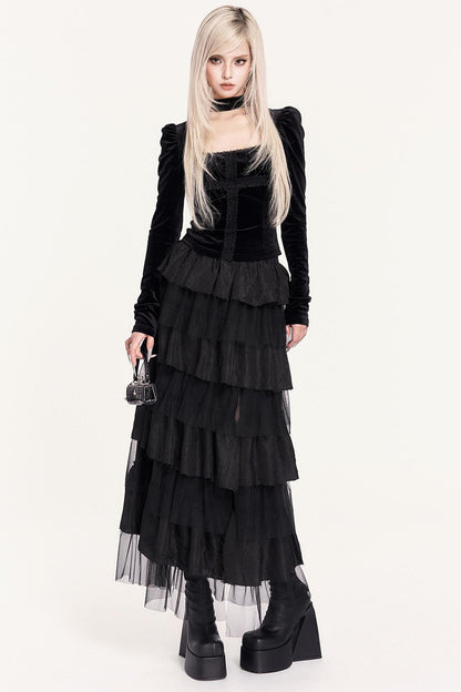 Chasing Light Mesh Cake Skirt