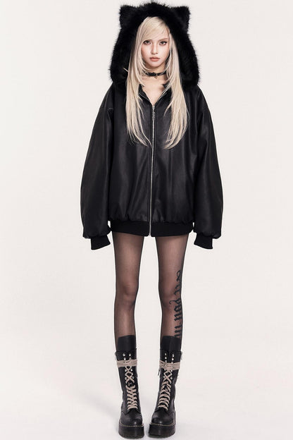 Dark Gothic Letters Slimming Pantyhose Sock