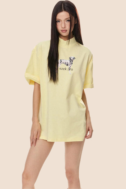 Dalmatian Print Crew Neck T-Shirt