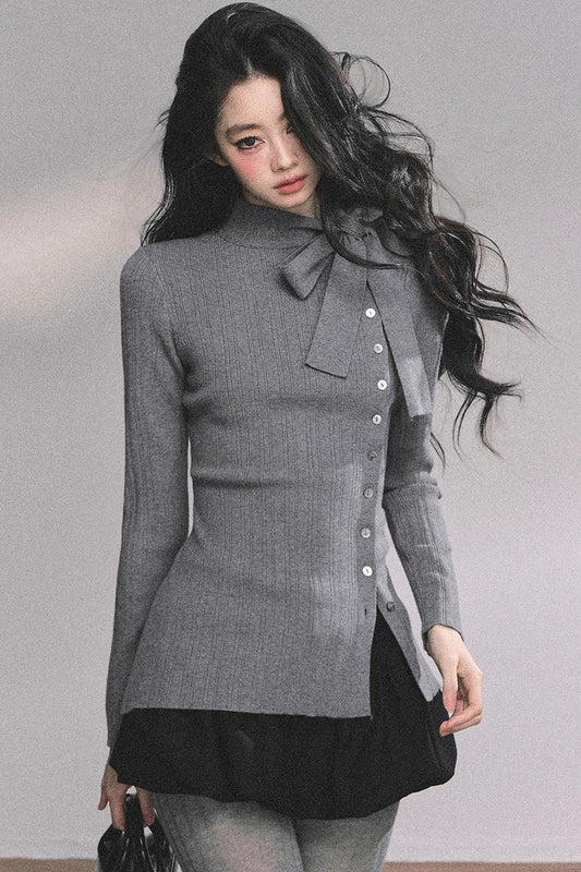 French Daughter Knitted Cardigan Sweater