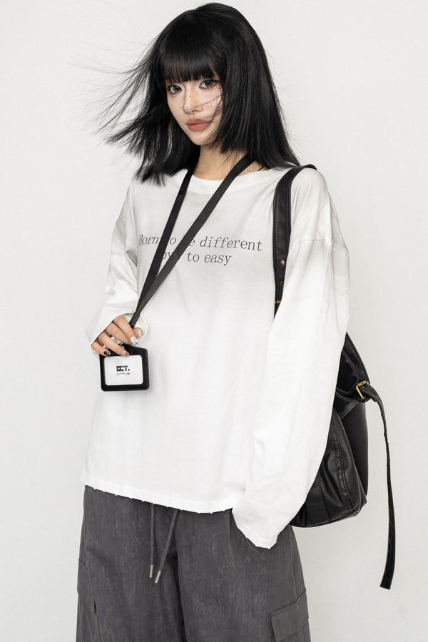 Vintage Gradient Wash Long Sleeve Tee