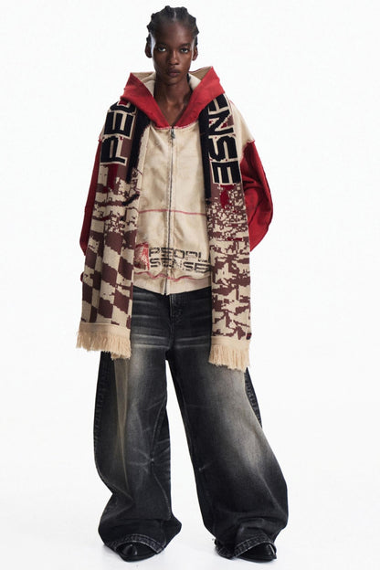 Racing Jacquard Knit Snood