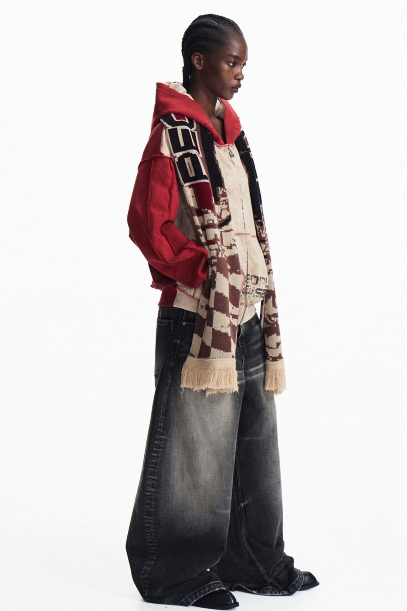 Racing Jacquard Knit Snood