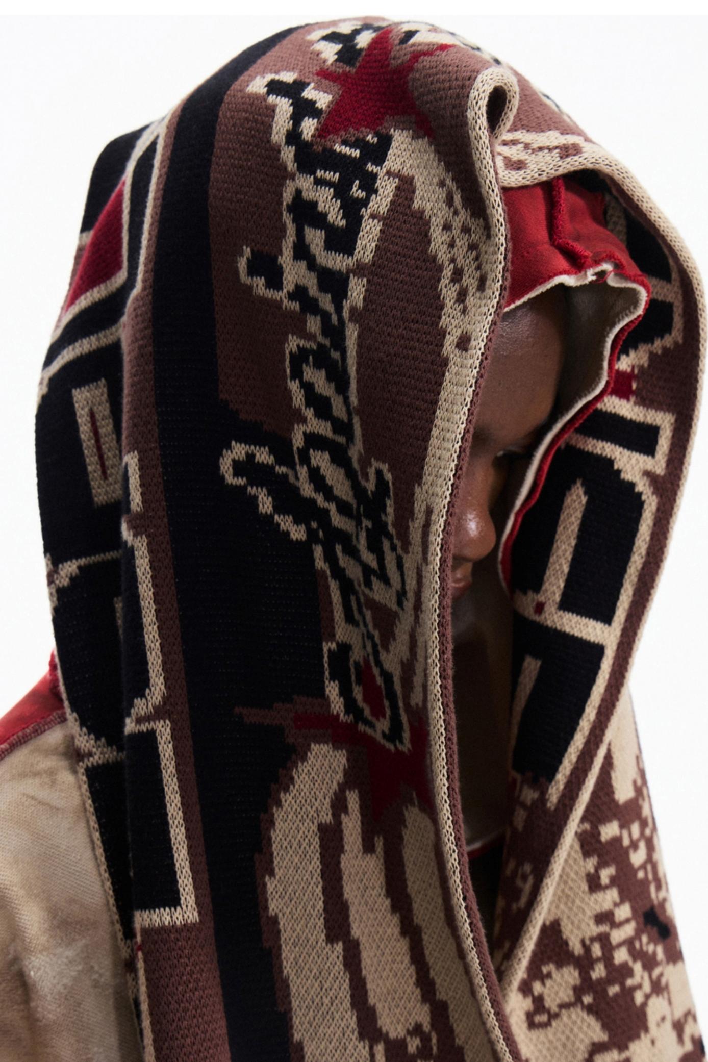 Racing Jacquard Knit Snood