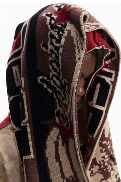 Racing Jacquard Knit Snood