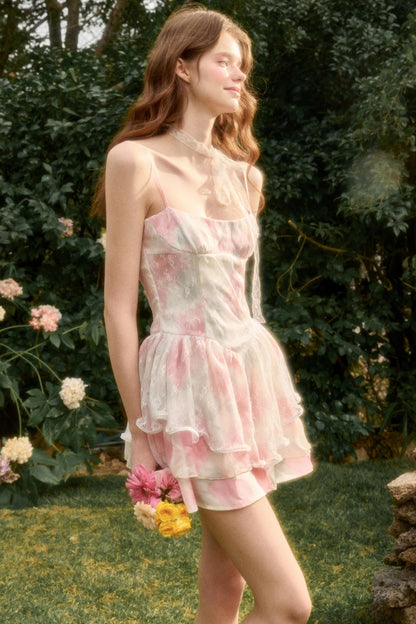 Pink Lakes Summer Lace Dress