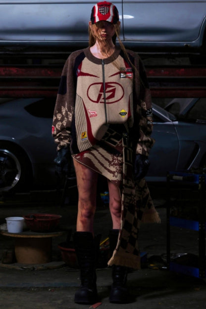 Racing Embroidered Baseball Cap