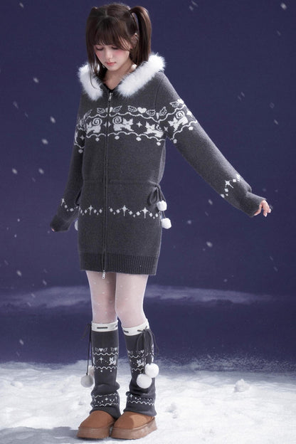 Fair Isle Knit Socks