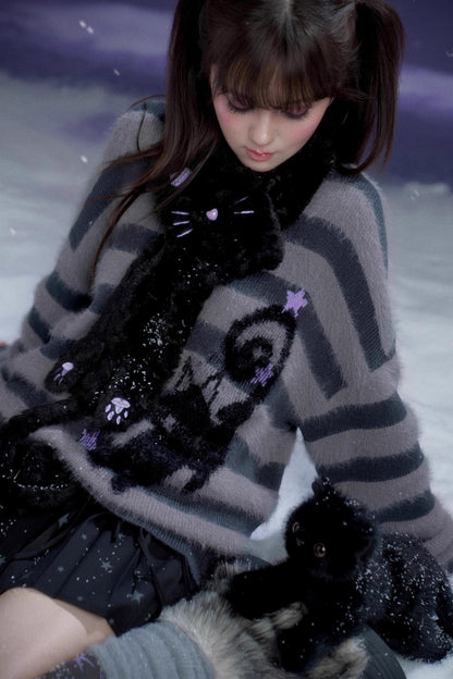 Energetic Striped V-Neck Top