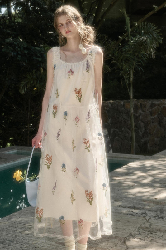 Galaxy Dandelion Halter Dress