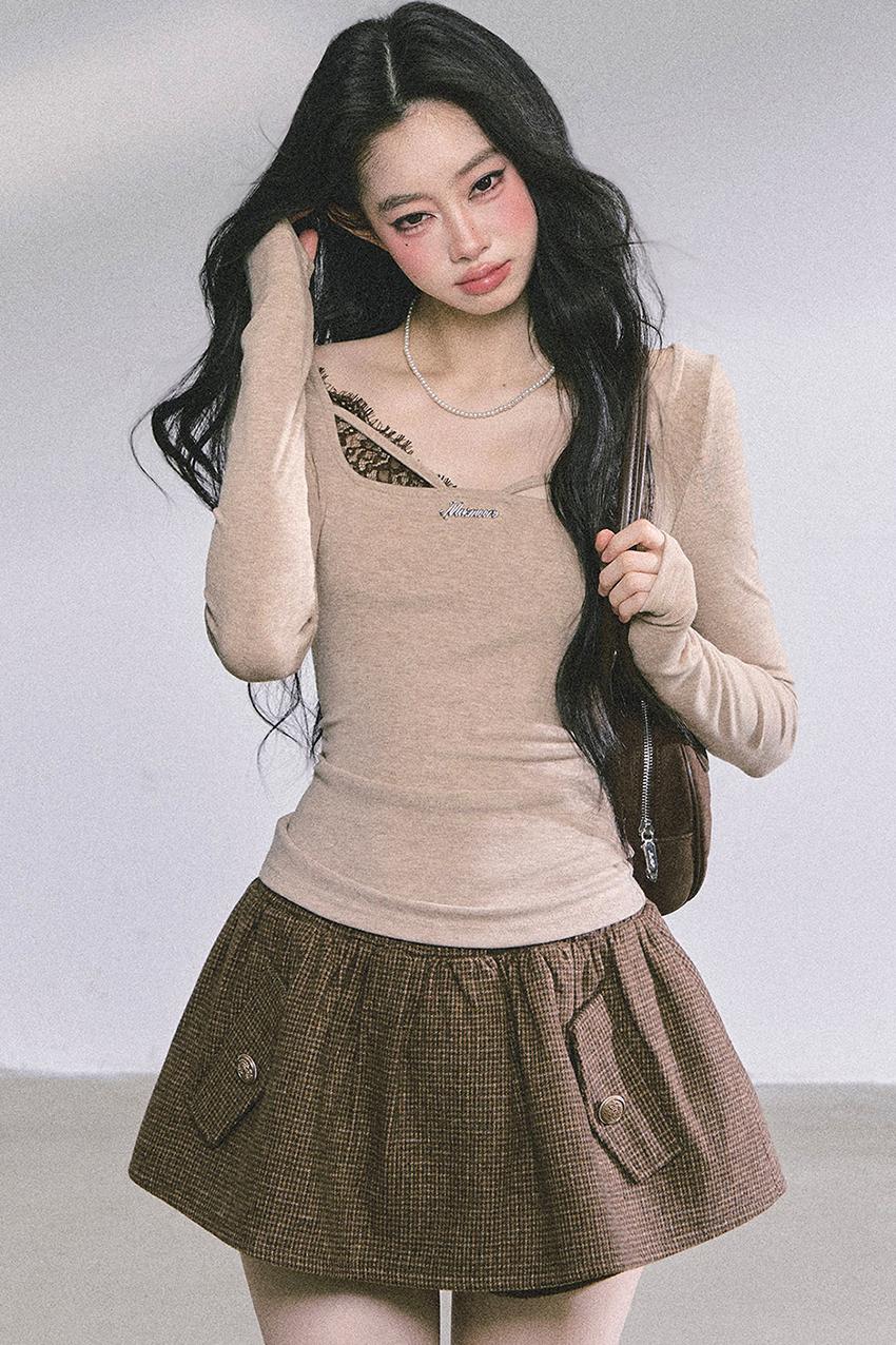 Wisdom Lace Long-Sleeved T-Shirt