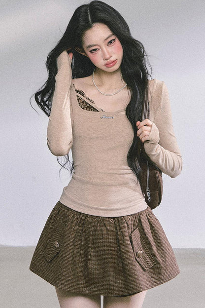 Wisdom Lace Long-Sleeved T-Shirt