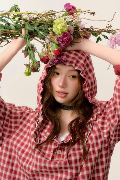 Spring Plaid Hoodie