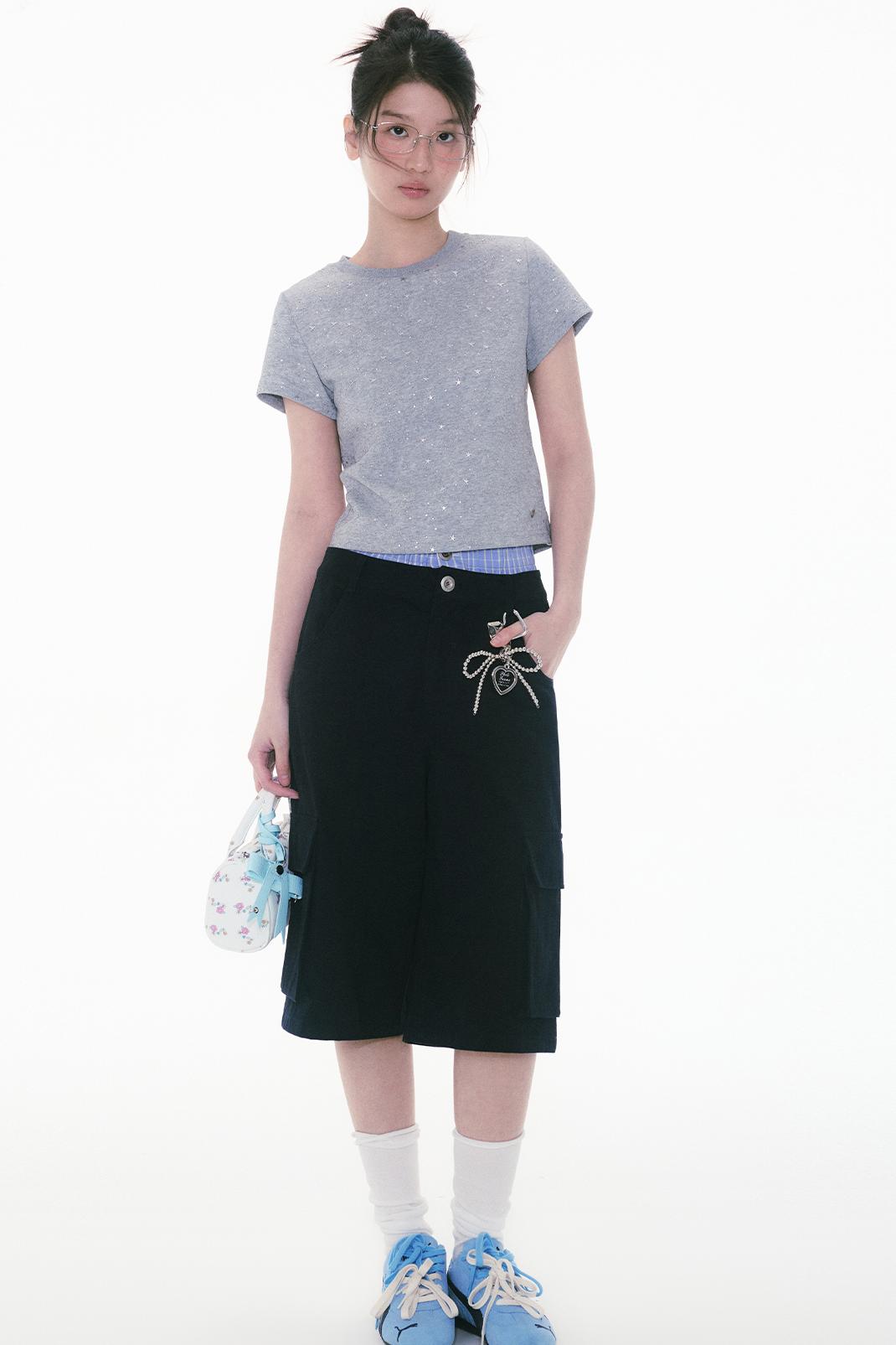 Starry Fragments Grey Tee