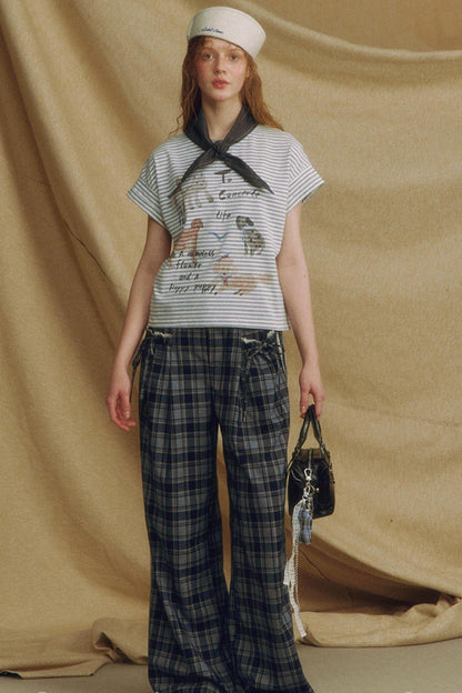 Casual Crewneck Printed T-Shirt